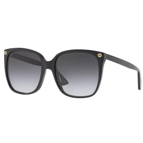 Gucci Black Gold Gradient Oversized Sunglasses GGO022S main image 15